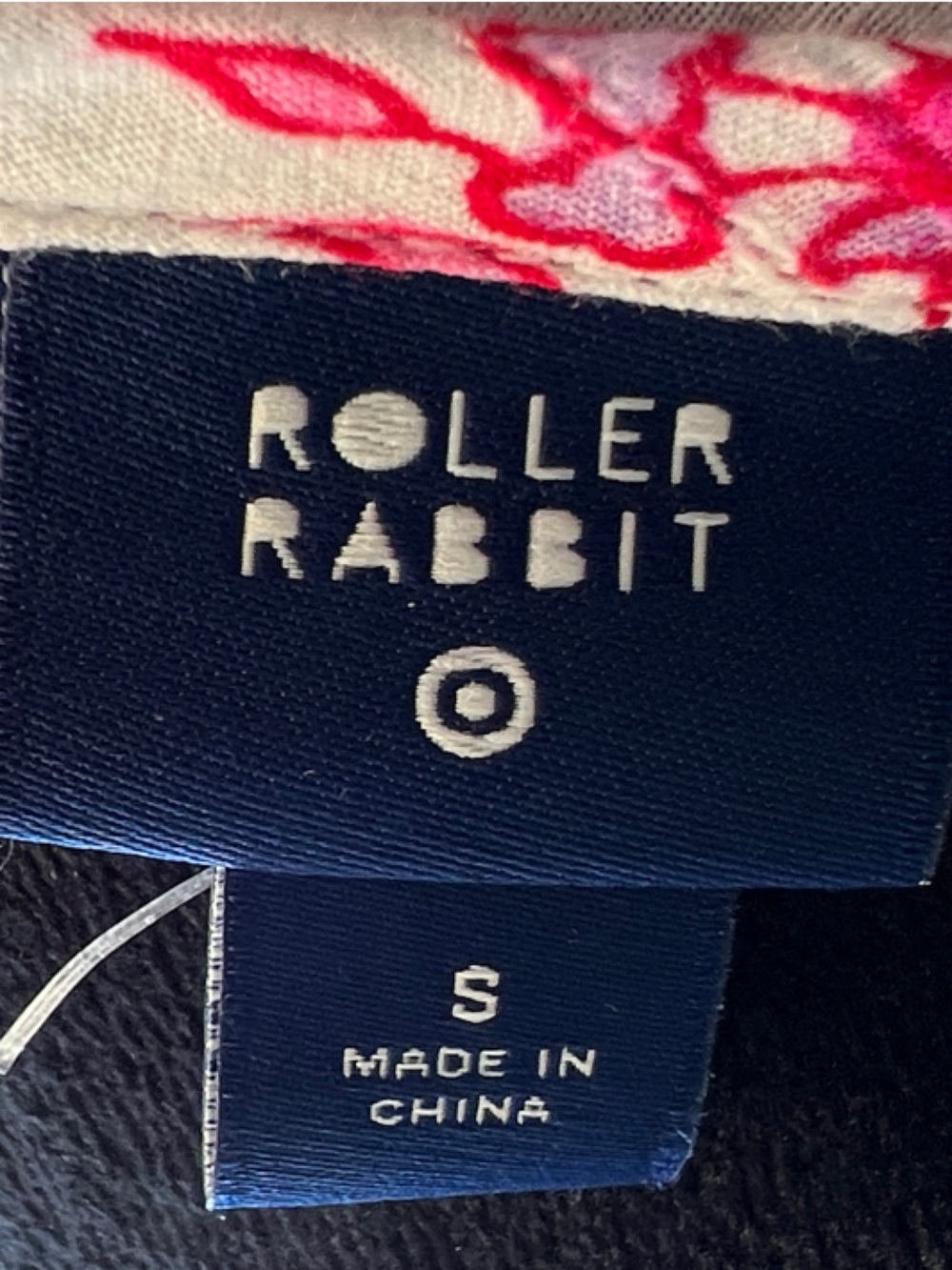 Roller Rabbit x Target Bouquet Boho Tie-Neck Top Pink White Small - Picture 6 of 6
